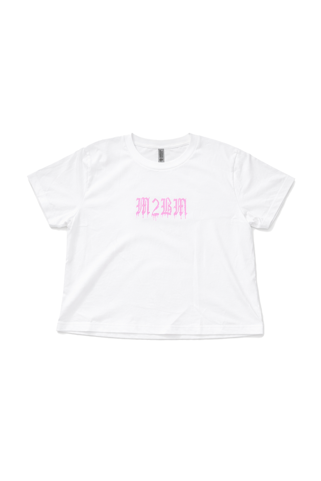 M2BM White Crop Tee